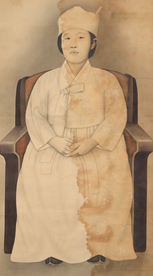 韓国の多宝星（ダボソン）ギャラリーが明成（ミョンソン）皇后肖像画と推定されると主張した肖像画。［写真　多宝星ギャラリー］