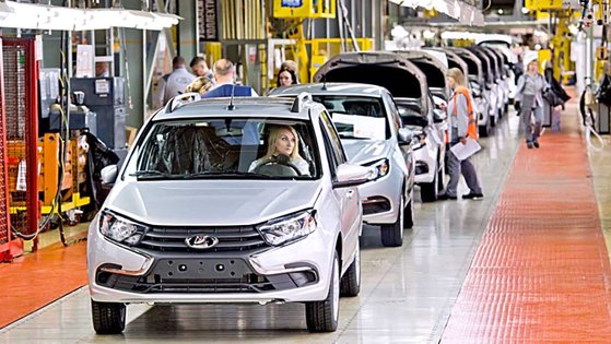 ロシア自動車企業アフトワズが８日からラーダ・グランタ・クラシック２０２２新車製作を再開した。　アフトワズ　ホームページ　キャプチャー