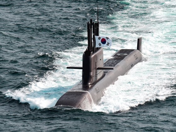 韓国海軍の潜水艦「島山・安昌浩（アン・チャンホ）」（３０００トン）　［写真＝韓国海軍」