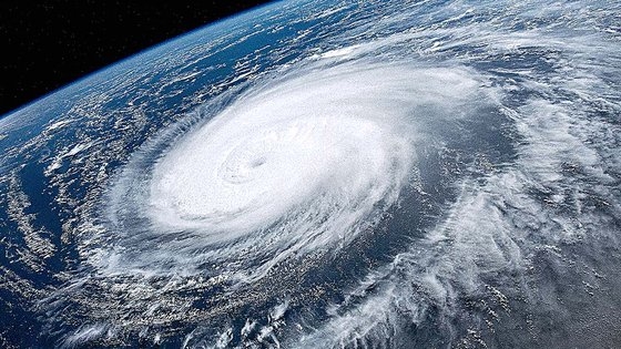 先月３１日、米航空宇宙局（ＮＡＳＡ）で観測された台風１１号　ＮＡＳＡ