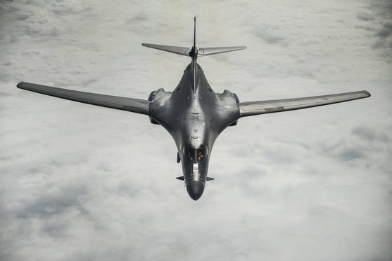 米空軍の爆撃機Ｂ１Ｂランサー。［写真　米空軍］