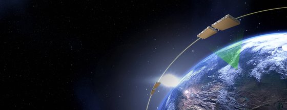 低軌道で地球を回りながら観測するＳＡＲ搭載超小型衛星　ハンファシステム