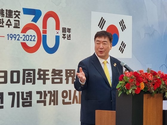 ケイ海明・駐韓中国大使。　チョン・ヨンギョ記者