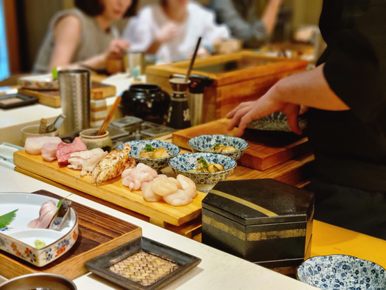 ソウル市内にある日本料理店のおまかせ