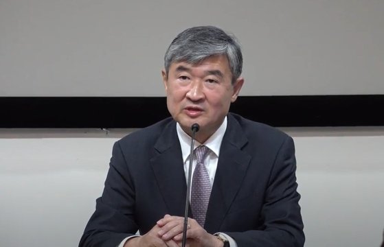 趙太庸（チョ・テヨン）駐米韓国大使。キム·ピルギュ記者