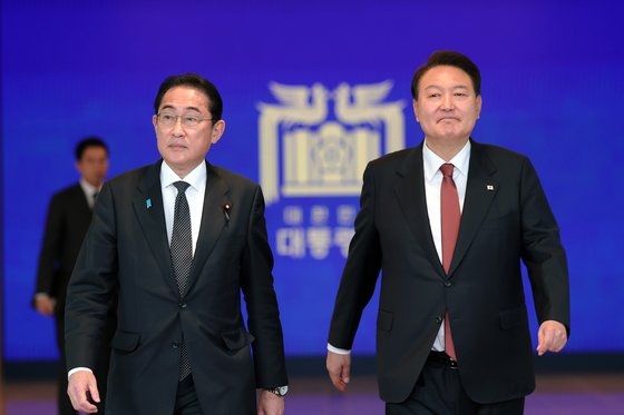 尹錫悦大統領と日本の岸田文雄首相