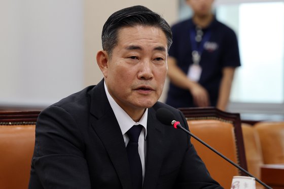 韓国国防部の申源湜（シン・ウォンシク）長官