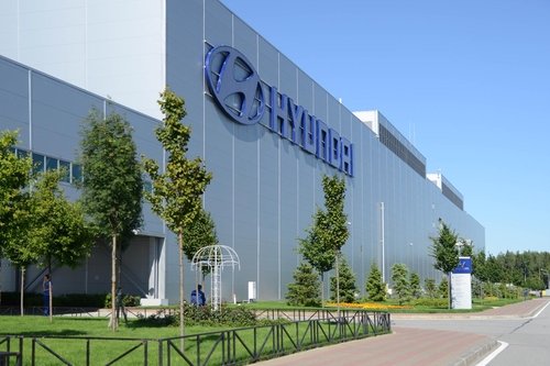 現代自動車グループがロシア工場竣工から１３年で現地での生産を中止し売却することを決めた。写真はサンクトペテルブルク工場。［写真　現代自動車グループ］