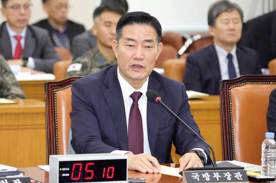 申源湜国防部長官。カン・ジョンヒョン記者