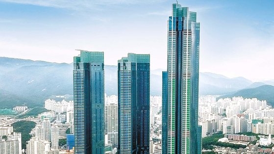 釜山海雲台（プサン・ヘウンデ）エルシティ。［写真　エルシティ］
