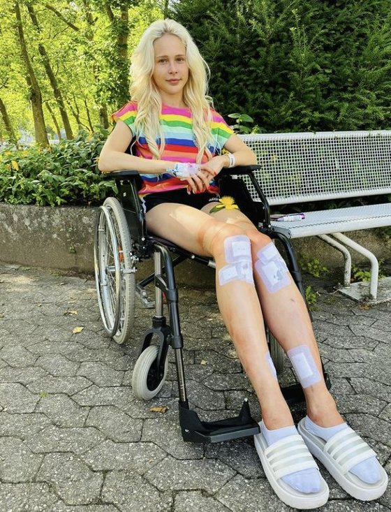 ドイツのモデル、テレジア・フィッシャーさん（３２）。［写真　インスタグラム　キャプチャー］