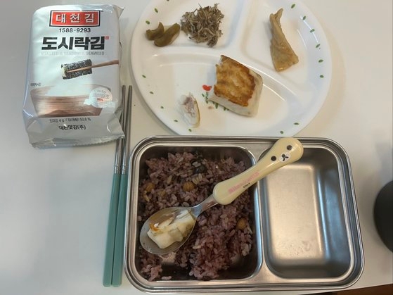チョン・ヒウォン教授が公開した小学校４年生の息子の「低速老化献立」［チョン・ヒウォン助教授のＸ　キャプチャー］