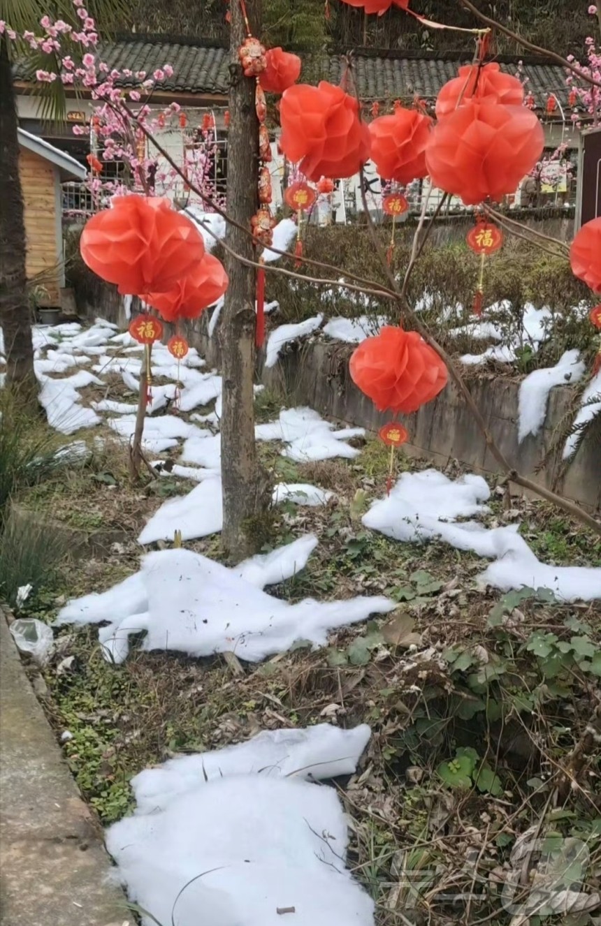 綿を目にしたようにごまかした中国四川省のある村［写真　ｓｎｓ］  ​