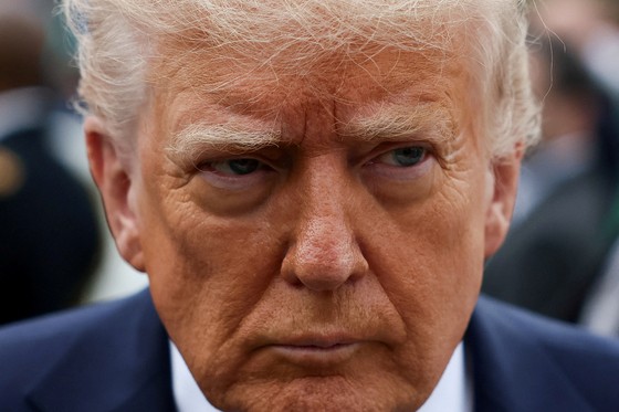 トランプ米大統領が２１日にホワイトハウスで開かれたイースター行事に参加している。［写真　ロイター＝聯合ニュース］
