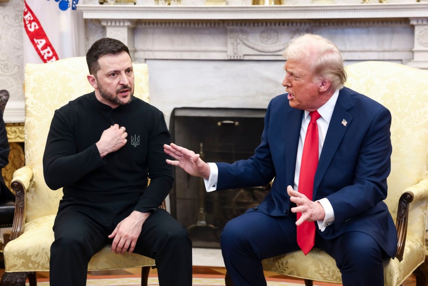 ２月２８日（現地時間）、米国ドナルド・トランプ大統領とウクライナのウォロディミル・ゼレンスキー大統領が米国ホワイトハウスで会談をしている。［写真　ＵＰＩ＝聯合ニュース］