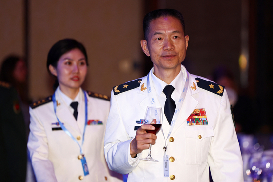 シャングリラ会合に出席した中国国防大学副校長で海軍少将の胡鋼鋒氏。［写真　ロイター＝聯合ニュース］