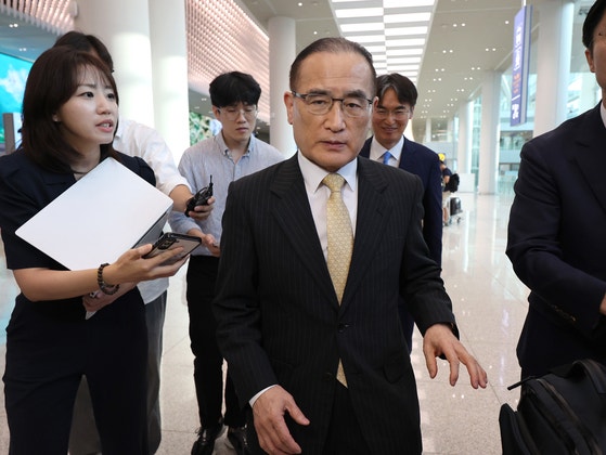 大統領室の魏聖洛国家安保室長が９日、通商・安全保障懸案を議論するための訪米を終え帰国した。［写真　聯合ニュース］
