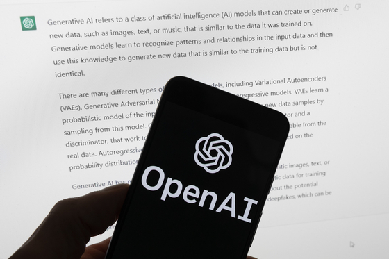 ＯｐｅｎＡＩのイメージ。［写真　ＡＰ＝聯合ニュース］