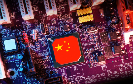 中国の人工知能（ＡＩ）崛起を表現した姿。［写真　シャッターストック］