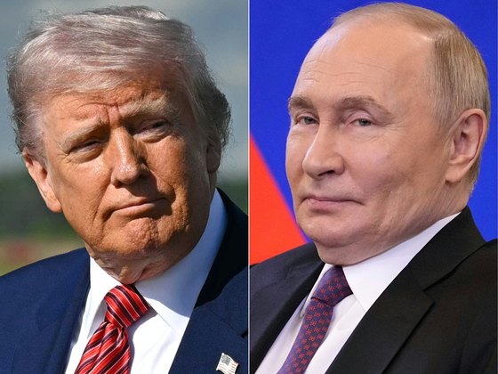 米国のドナルド・トランプ大統領（左）とロシアのウラジーミル・プーチン大統領。ＡＦＰ＝聯合ニュース