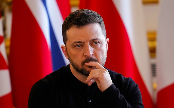 ウクライナのウォロディミル・ゼレンスキー大統領。［写真　ＡＰ＝聯合ニュース］