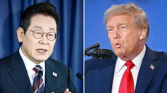 李在明（イ・ジェミョン）大統領、トランプ大統領　［ＡＦＰ＝聯合ニュース］