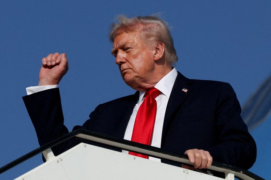 米国のドナルド・トランプ大統領。［写真 ロイター＝聯合ニュース］