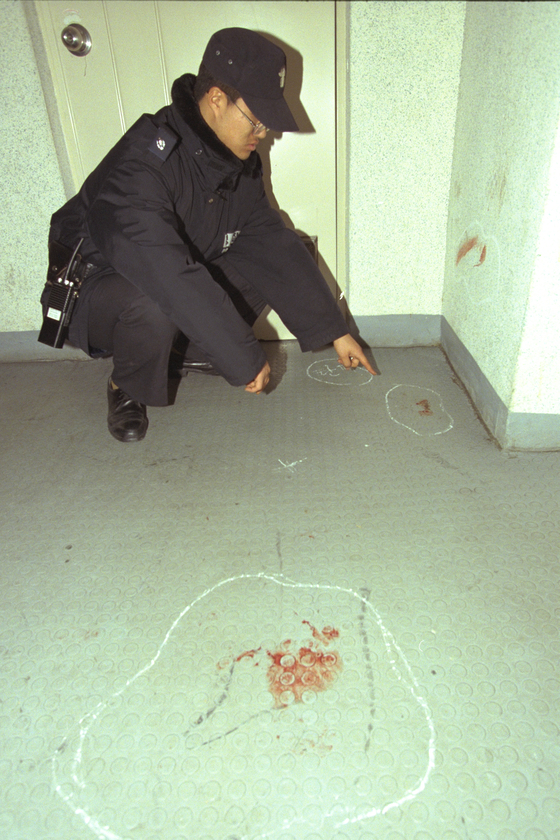 1997年2月、北朝鮮「ロイヤルファミリー」出身の李韓永氏が北朝鮮の工作員に殺害された現場。［中央フォト］