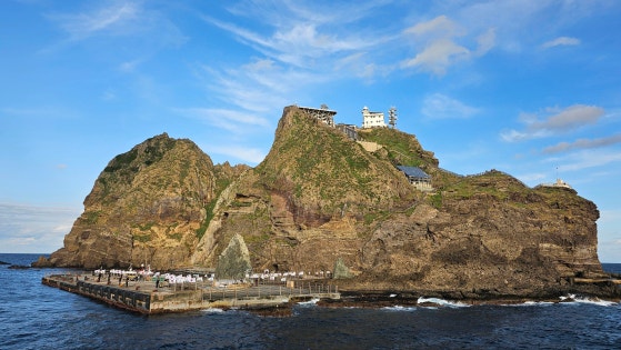 独島（ドクト、日本名・竹島）の資料写真。［写真　ニュース１］