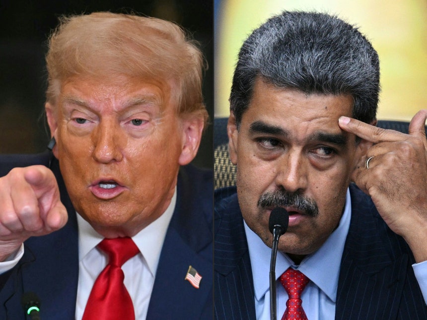 トランプ米大統領（左）とベネズエラのマドゥロ大統領。［写真 AFP＝聯合ニュース］