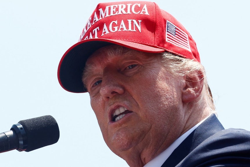 トランプ米国大統領。［写真 ロイター＝聯合ニュース］