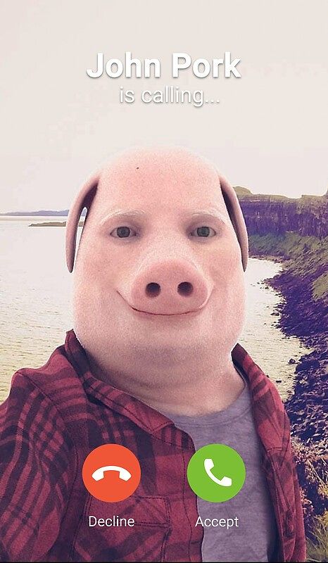 ジョン・ポーク（John Pork）のミーム。［写真 X キャプチャー］