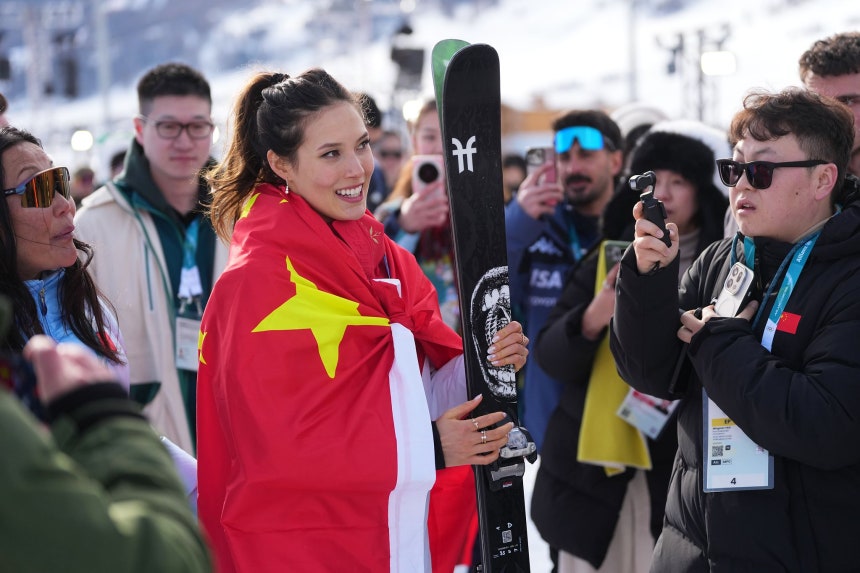フリースタイルのスキースター、谷愛凌（アイリーン・グー） ［AP＝聯合ニュース］
