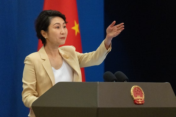 中国外交部の毛寧報道官。EPA＝聯合ニュース 