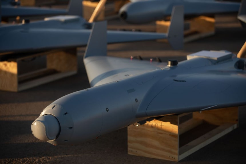 米国がイラン攻撃に使用したルーカス長距離自爆ドローン ［米中央軍司令部］