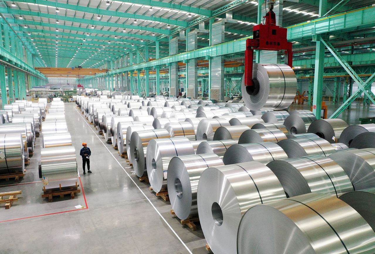中国河北省のアルミニウム生産工場。［写真 ロイター＝聯合ニュース］