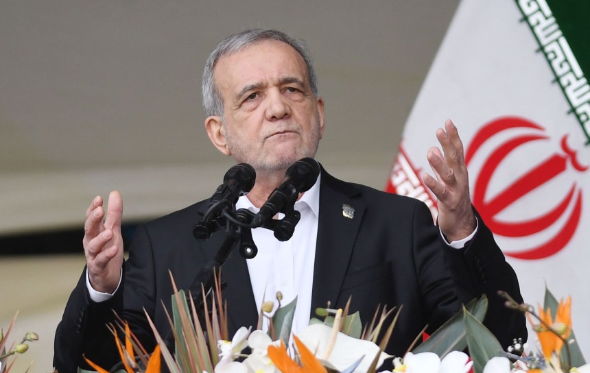 イランのマスード・ペゼシュキアン大統領。［新華通信＝聯合ニュース］
