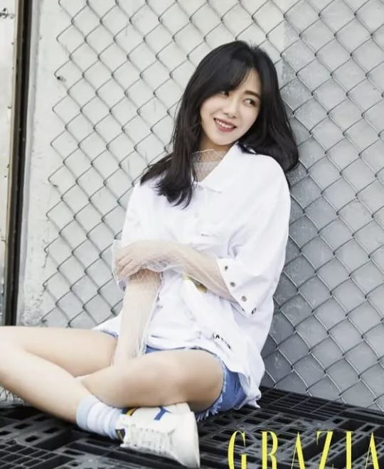 ガールズグループAOA（エーオーエー）出身のクォン・ミナ。［写真 SNS］