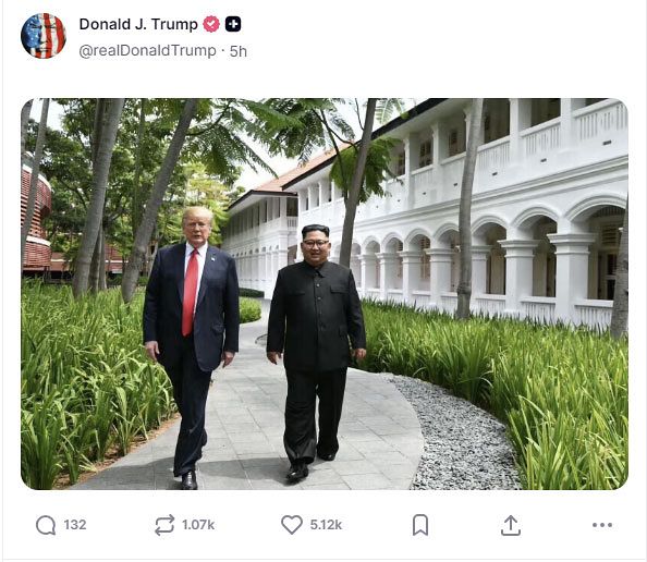 ［トランプ大統領のトゥルース・ソーシャル キャプチャー］