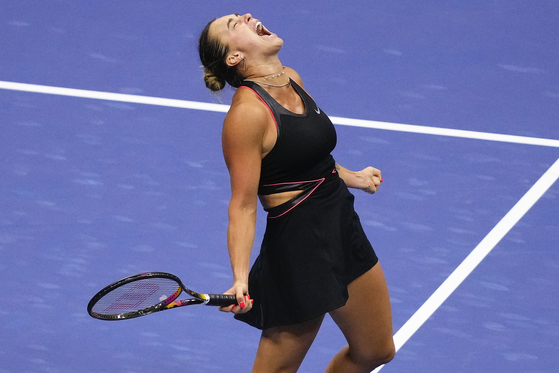 女子テニス世界ランキング1位のアリーナ・サバレンカ（ベラルーシ）。［写真 AP＝聯合ニュース］
