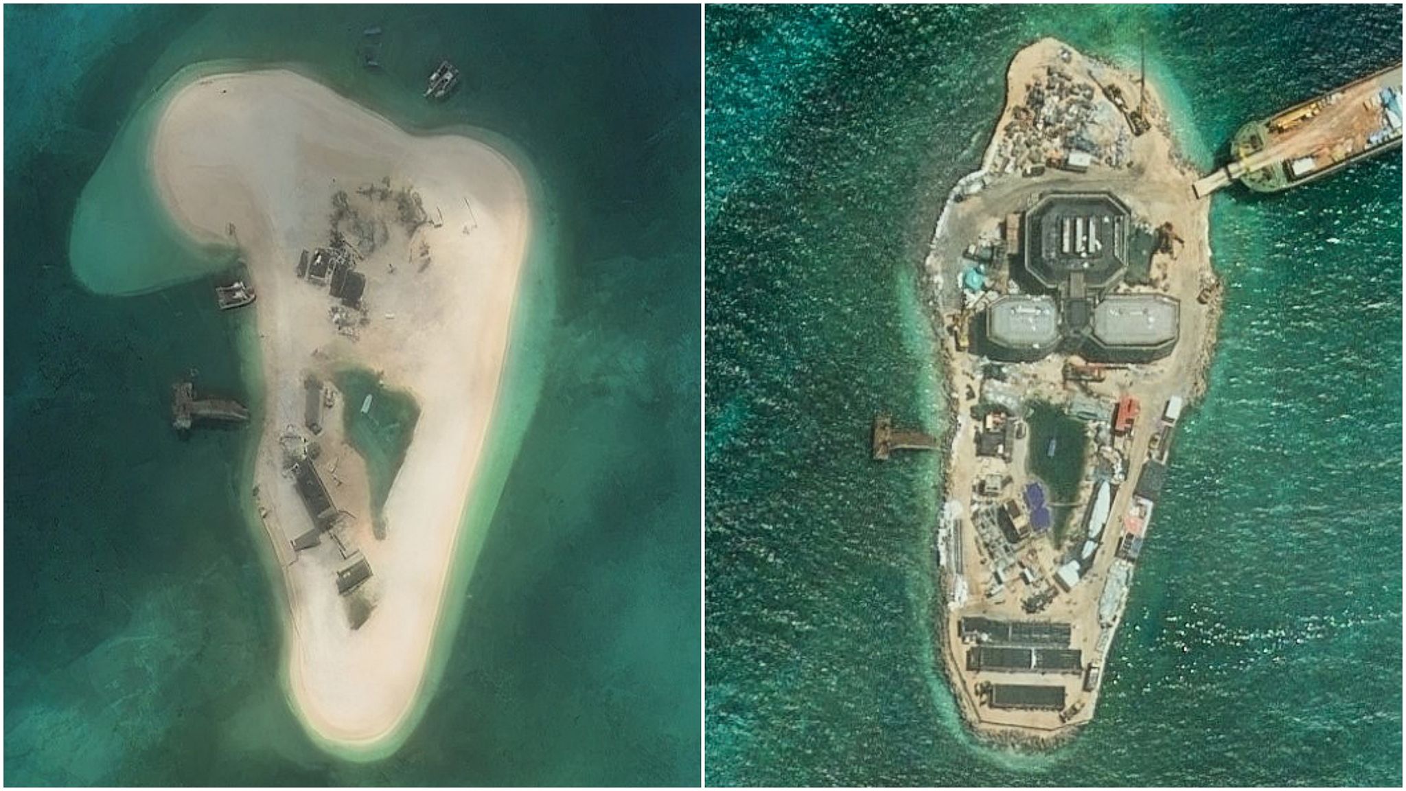  南シナ海の鴨公島に新たな構造物…中国の軍事施設の可能性［ロイター＝聯合ニュース］