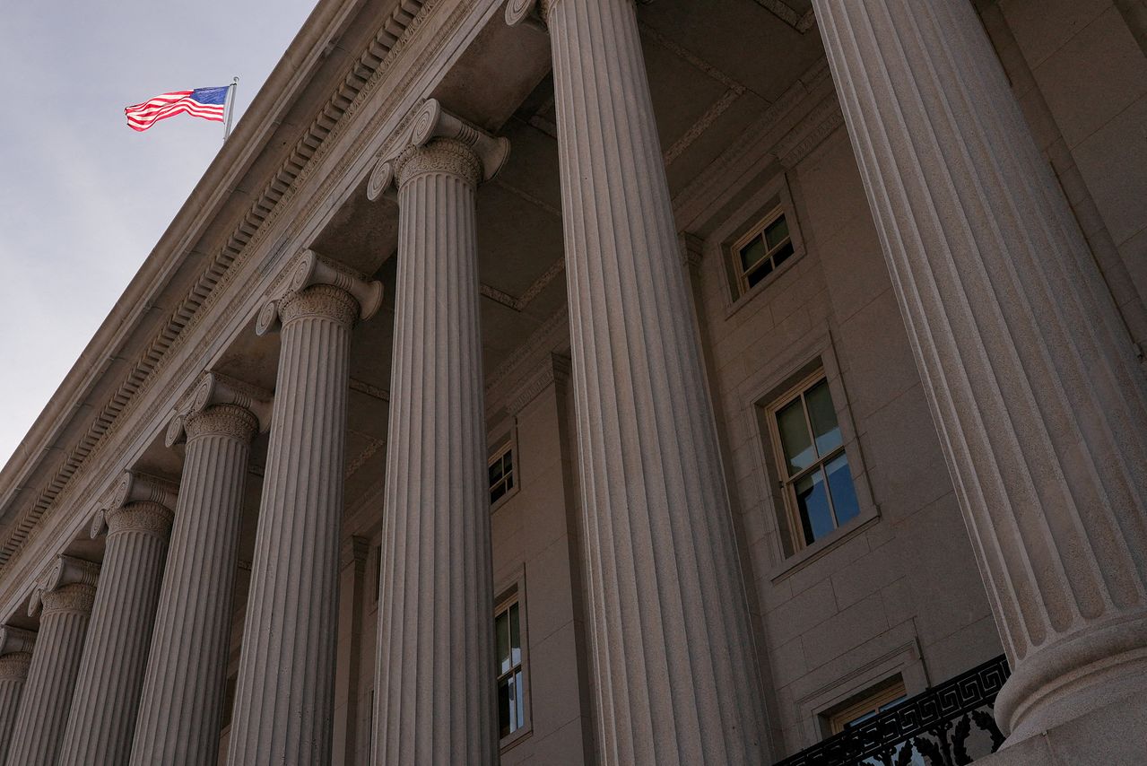 ワシントンDCの米財務省庁舎全。［写真 ロイター＝聯合ニュース］