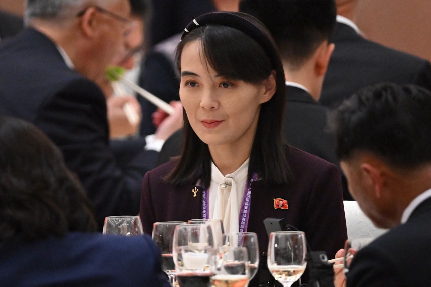 北朝鮮労働党の金与正（キム・ヨジョン）総務部長。AFP＝聯合ニュース
