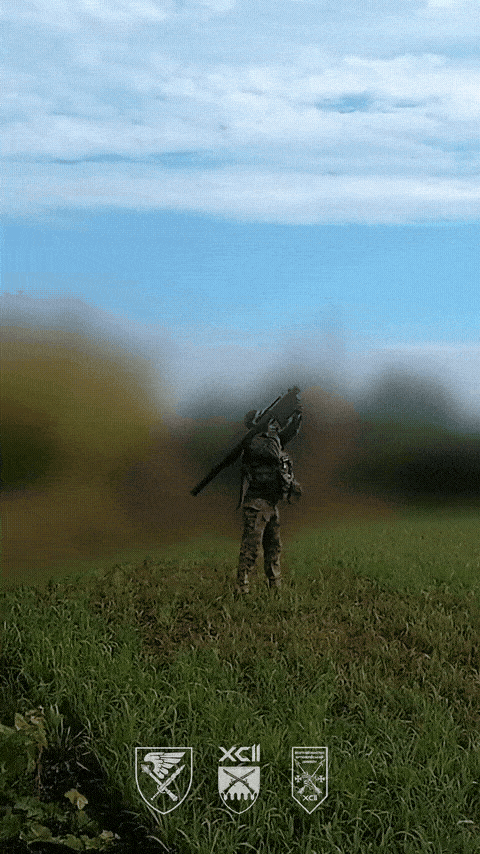  ウクライナ軍スティンガーがロシアのシャヘドドローンを撃墜する瞬間 ［写真＝ウクライナ第92旅団］