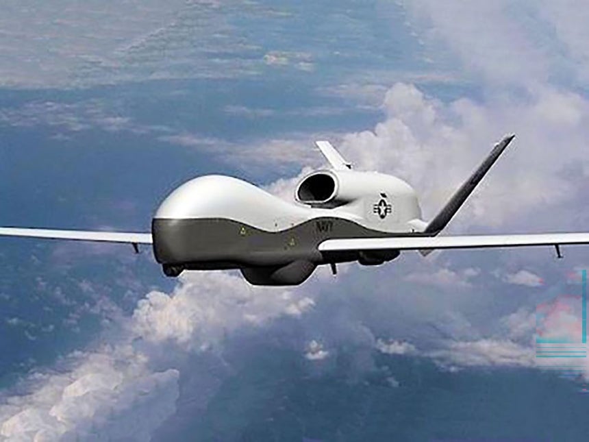 米海軍が運用する無人偵察機MQ－4C ［写真 米国防総省＝聯合ニュース］