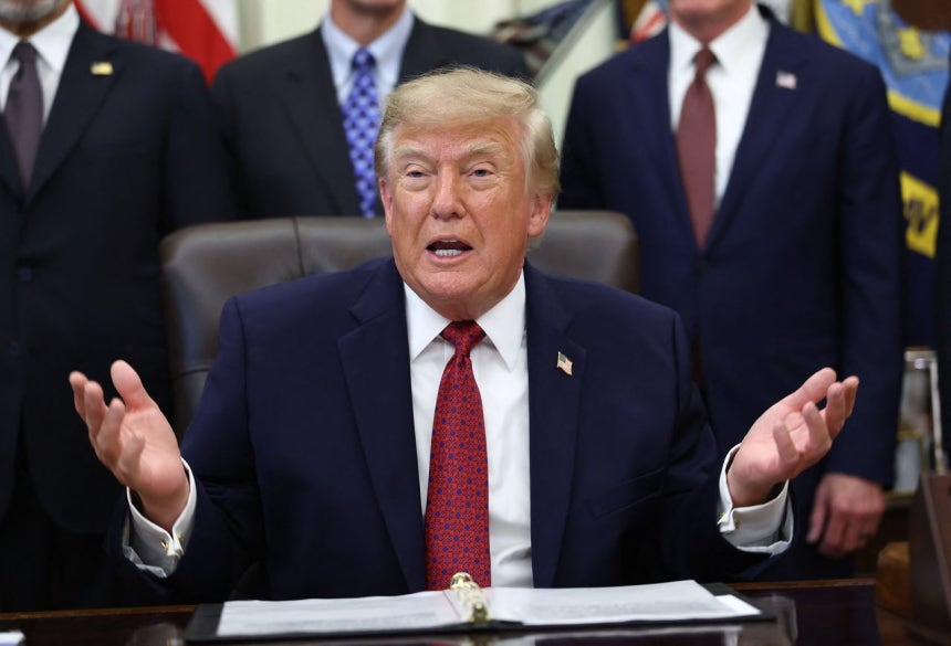 トランプ米大統領。ロイター＝聯合ニュース