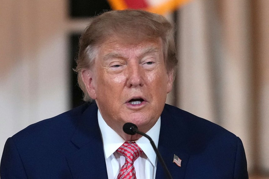 トランプ米大統領。［写真 AP＝聯合ニュース］