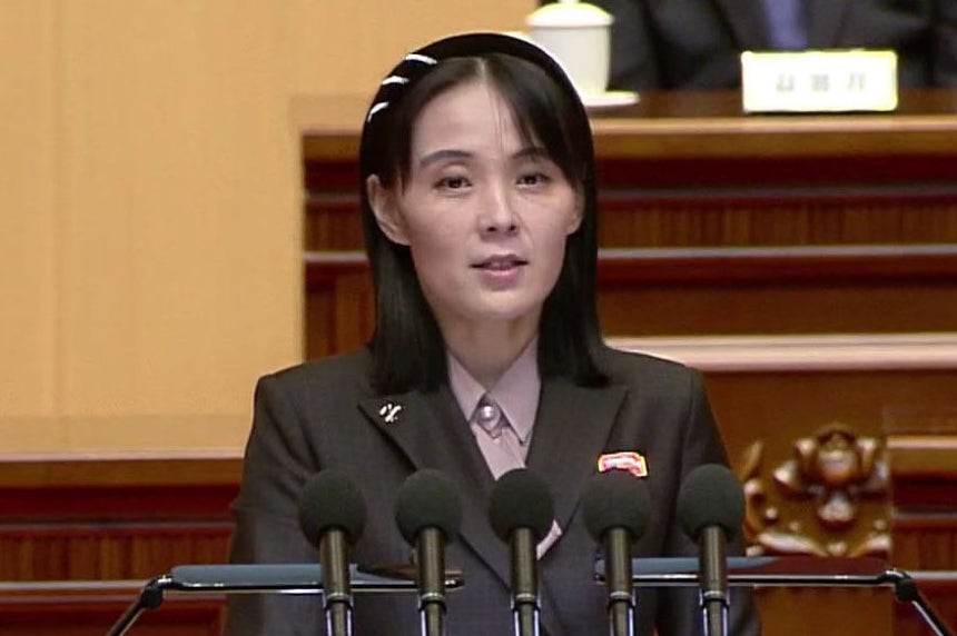 北朝鮮の金与正（キム・ヨジョン）労働党総務部長。