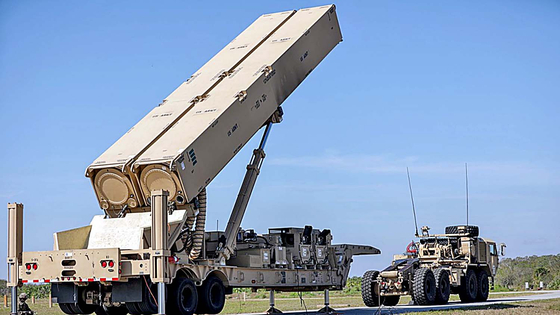 米陸軍第1多領域任務部隊（MDTF）に配備された長距離極超音速兵器（LRHW）「ダークイーグル」 ［写真　米陸軍］