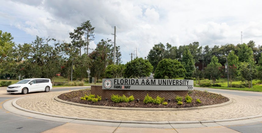 米フロリダ州タラハシーにあるフロリダ農工大学（FAMU）のキャンパス内の環状交差点。［AP＝聯合ニュース］